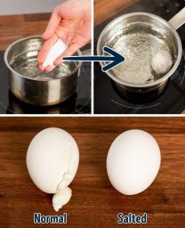 برای اینکه تخم مرغ هنگام آب‌پز شدن، نشکسته و سفیده آن بیرون نریزد،